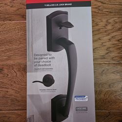 Kwikset Signature Series Prescott Venetian Bronze Entry Door Handleset with Tustin Lever ***NEW***