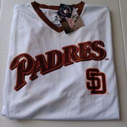 2XL San Diego Padres Stitches Men's Pullover Cooperstown Jersey