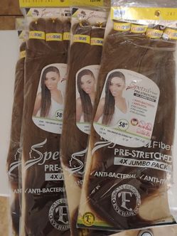 4 Packs Eve Hair Inc 4x jumbo 58 inches braiding Hair