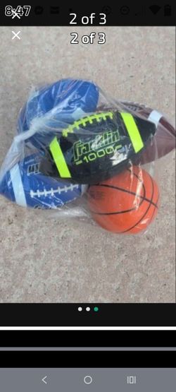4 Footballs And Mini Basketball New