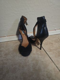 Steve Mdden Black High Heel Peep Toe