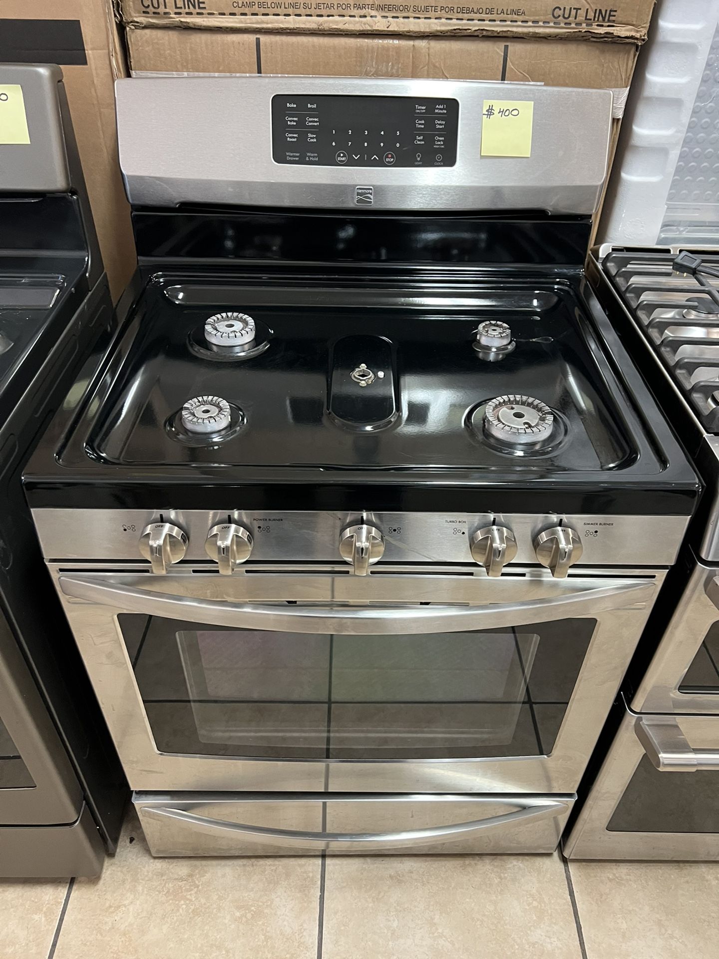 Kenmore Elite 75233 5.6 cu. ft. Gas Range w/ True Convection - Stainless Steel