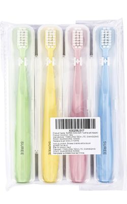 Whole Sale SUREE Extra Soft Toothbrush for Sensitive Teeth 4 Pack