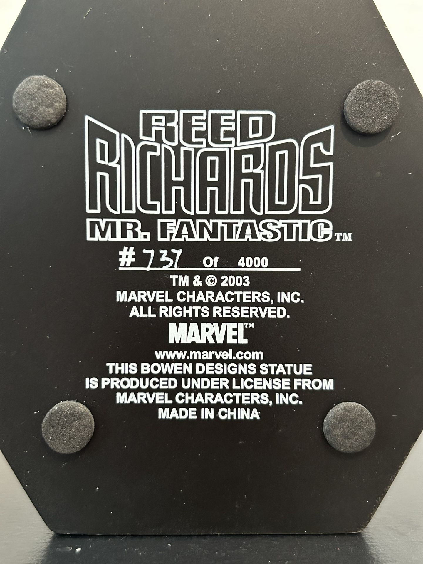 2003 Mr. Fantastic Mini Statue Reed Richards Marvel Bowen Designs Fantastic Four