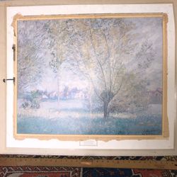 Large Vintage Monet Print “Willows Of Vetheuil”