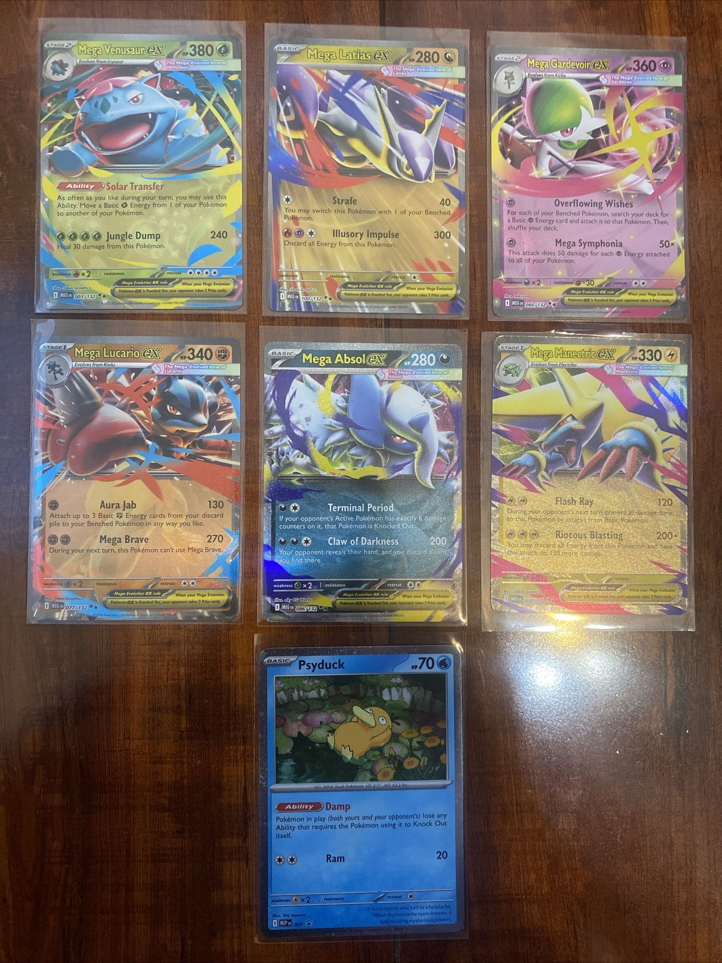 Pokemon Mega Evolution EX Ultra Rare Double Rare Holo Lot of 7 NM/M! ⭐️