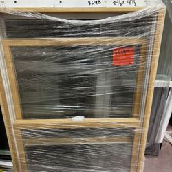 30x 48 Window Wood On The Inside White On the Outside 