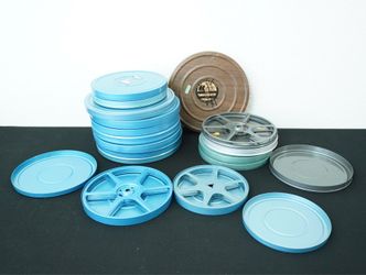 Vintage 8mm Movie Reel and Can