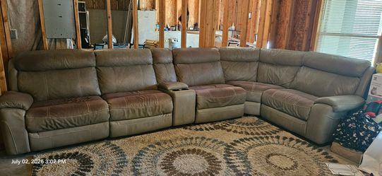 Used Comfortable Sectional with Recliner