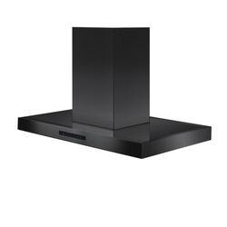 NEW ZLI NE 36” ISLAND VENTED HOOD. 🤗 BLACK STAINLESS 🤗 WITH A FACTORY WARRANTY 6/14/25