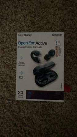 Max Charge open ear active true wireless earbuds