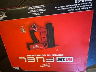Milwaukee m18. Gauge 18. Brad Nailed—-2746–20