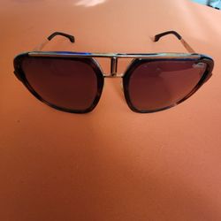 Carrera 1004/S Havana Gold Brown Gradient Aviator Authentic Sunglasses