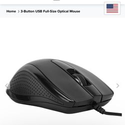 Targus Mouse. 3-Button USB Full-Size Optical Mouse