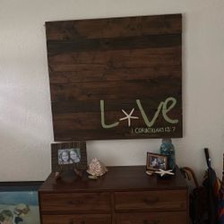 Wooden Pallet Stained And Painted
