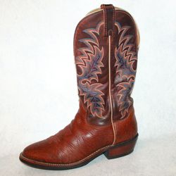 Tony Lama Cognac Pull On Pebble Leather Cowboy Boots 7950 Men’s Size 8.5 D