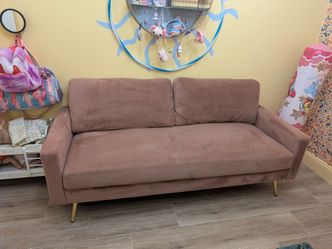 Suede Couch - Comfy, 👍 Condition!