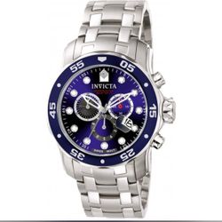 Invicta 0070 pro diver quartz chronograph blue dial