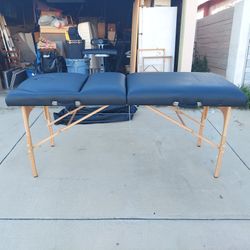 BestMassage Massage Table 2 Fold Portable Massage Table Height Adjustable Salon Tattoo Bed, Black