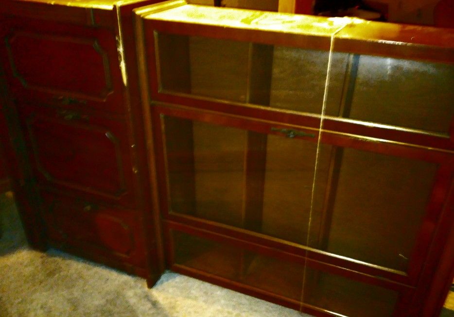 Antique Mahogany China Cabinet