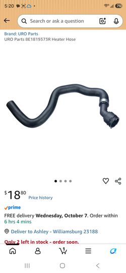 URO Parts 8E189373R Heater Hose