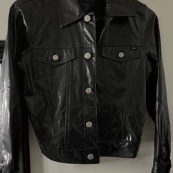 Black Tommy Jeans Leather jacket 