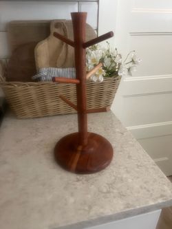 Hearth and Hand wood mug rack $12