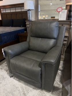 Real Leather Power Recliner