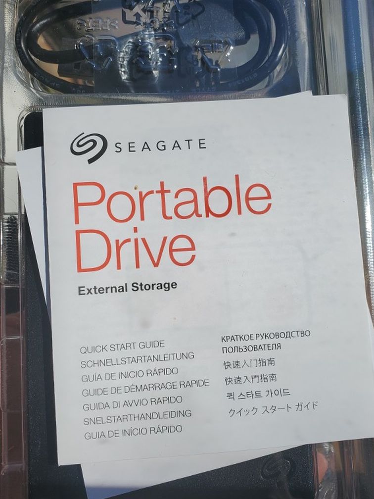 4 TB Portable Seagate External Hard Drive