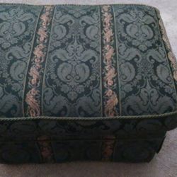 Wood-framed Ottoman on Wheels