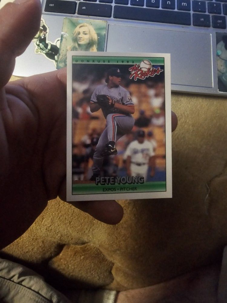 Pete Young Baseball Card