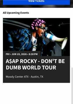 A$AP Rocky 2x tickets