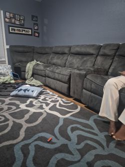 Nice sectional, reclining couch