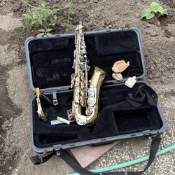 Great 😊 Selmer Bundy II Alto Saxophone + Hard Case (with cleaning stick & moutpeice)