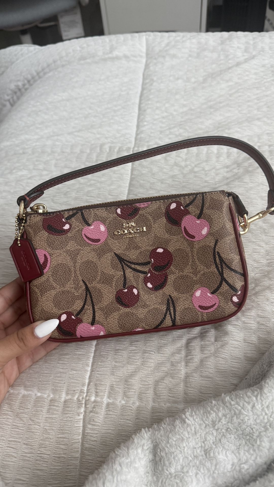 Coach cherry purse