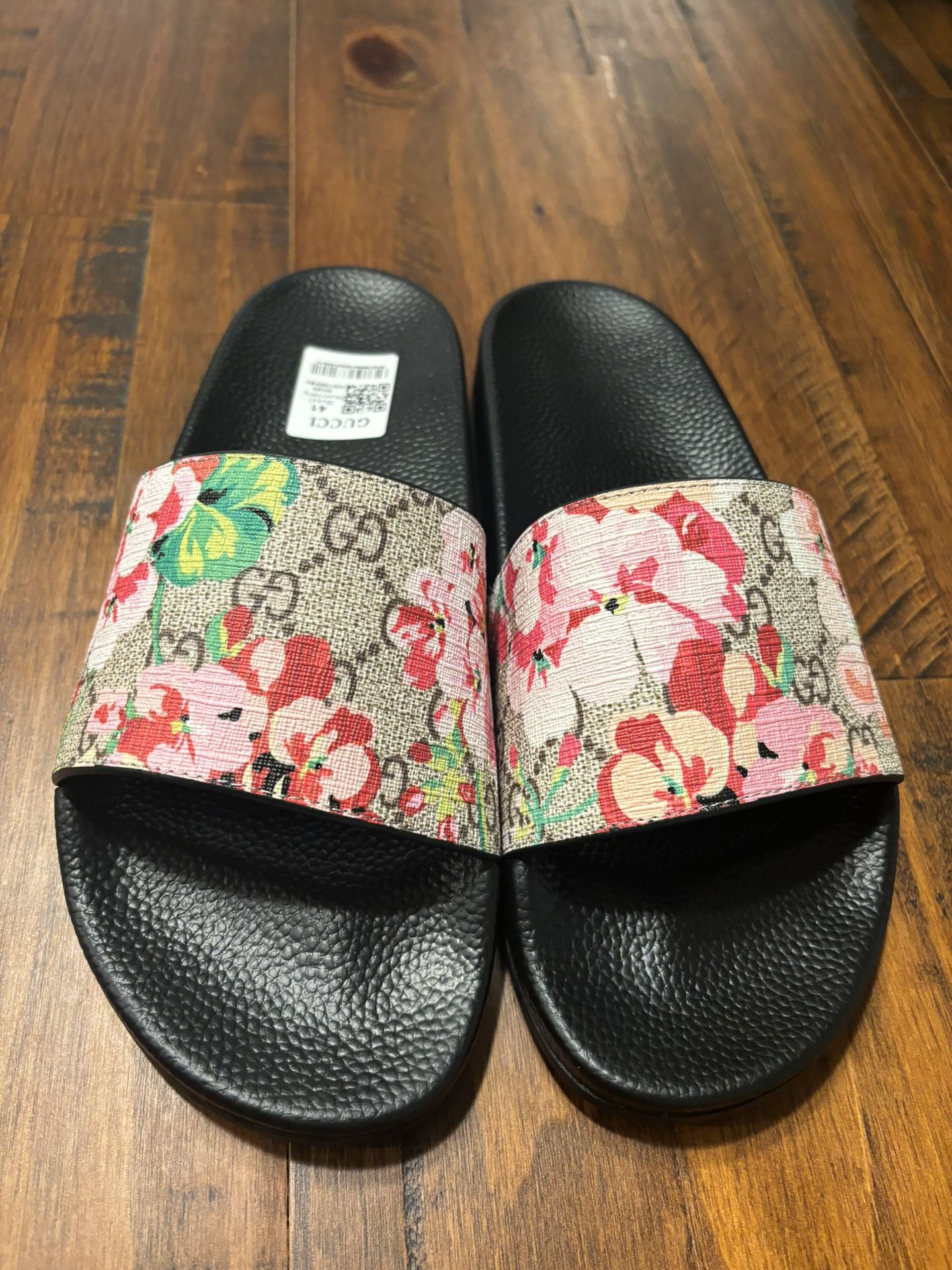 Gucci Blooms Supreme Floral Slide Sandal 