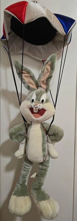 Rare vintage Bugs Bunny with parachute from Six Flags Magic Mountain