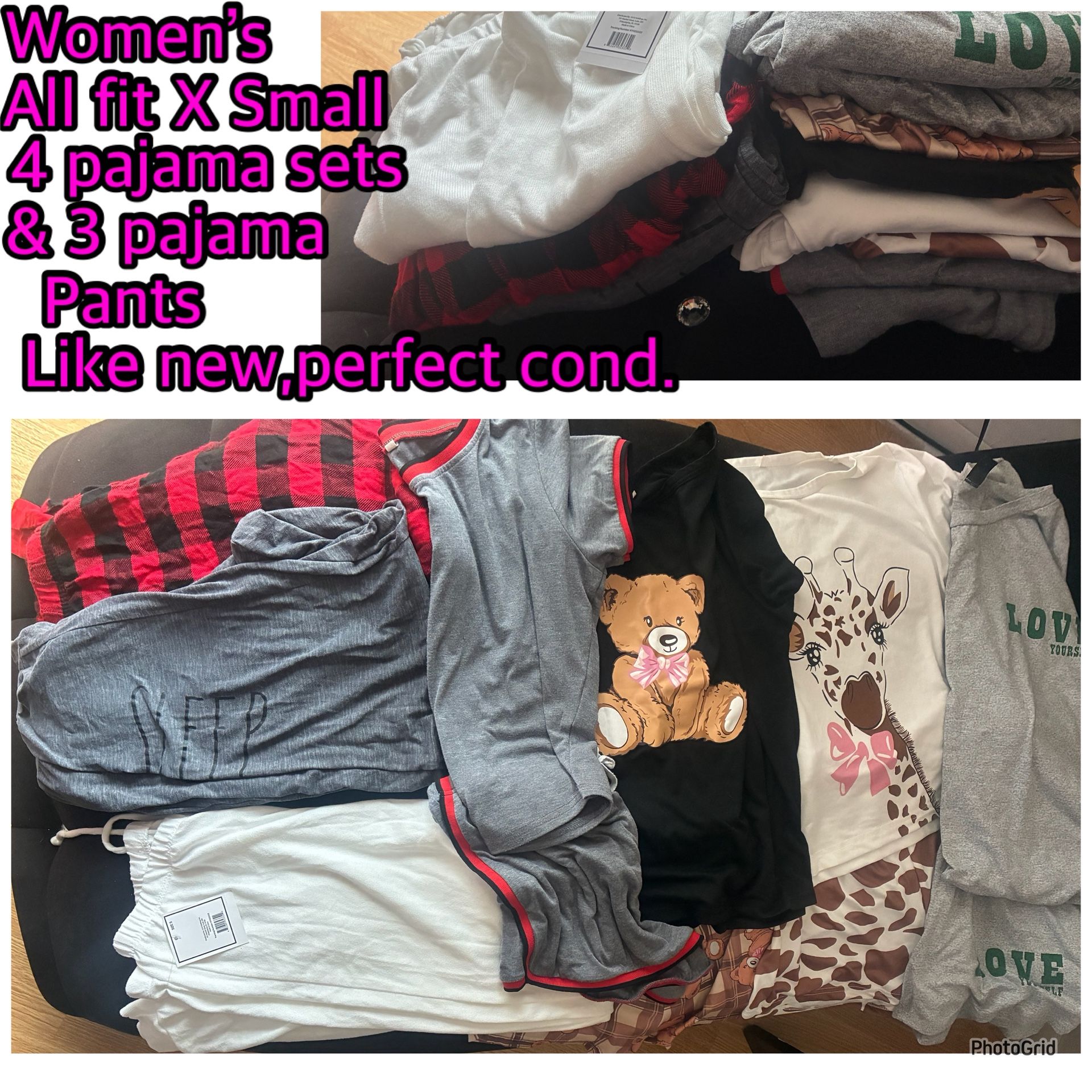 Women’s X Small Pajamas $25 For All