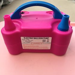Portable Two Nozzle 110V Electric Balloon Inflator Pump Party Birthday  Note: it is opened box, there is no original box or other accessories but neve