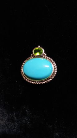 Sterling silver turquoise pendant