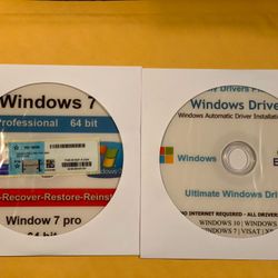 Window 7 Pro 64 Bit With Key And Windows Drivers Cd