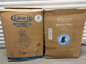 Graco Baby Bundle – Modes Nest Stroller + DuetConnect LX Swing & Bouncer - $200 FIRM