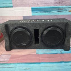 KENWOOD P-XW12210 Dual 12" Preloaded Subwoofer Box Enclosure car audio equipment