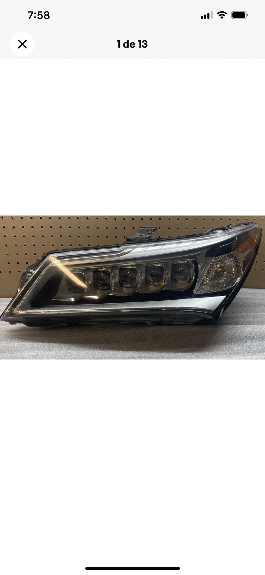 2014 2015 2016 ACURA MDX LH LEFT SIDE LED HEAD LIGHT OEM AM77