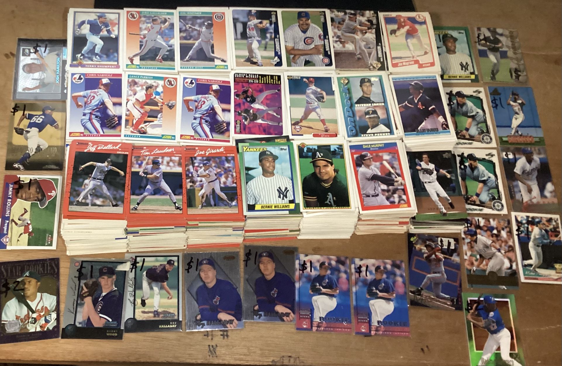 Over 2000 MLB Baseball Cards from 1990s some 2000s Vlad,Halladay,A-Rod,and more 