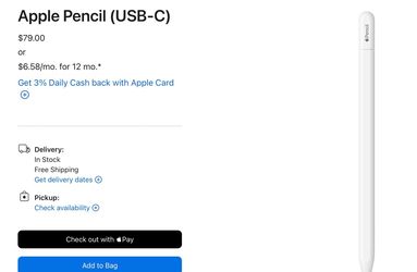 Apple Pencil USB c
