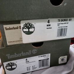 Timberland Size 4 Two Pair