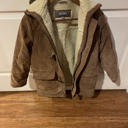 BOYS Brown Suede Leather Jacket