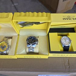 Invicta Watches Bolt S1 Silver Black Mens New Battery 