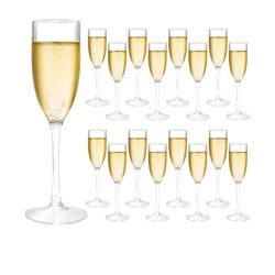 16 Pack Acrylic Champagne Flute, 5 Oz Clear Plastic Champagne Glasses 